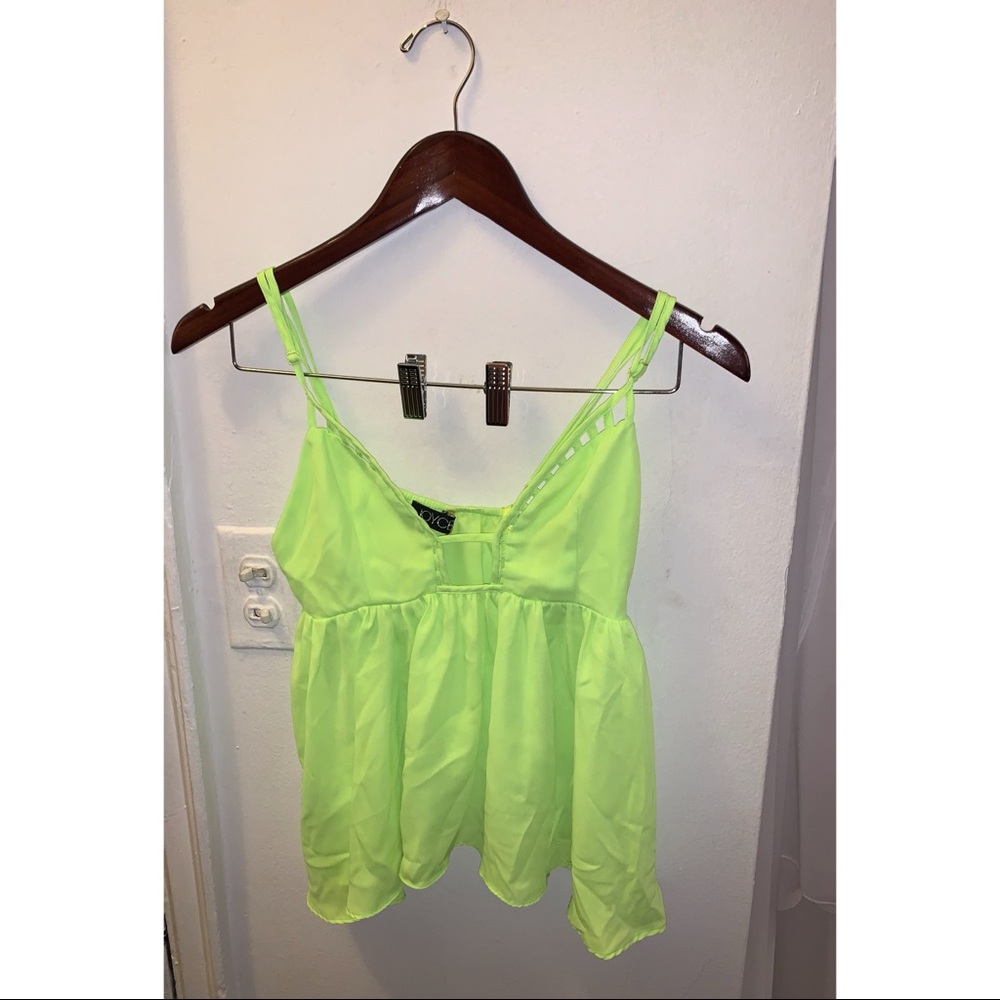 New without tags! Lime green peplum top